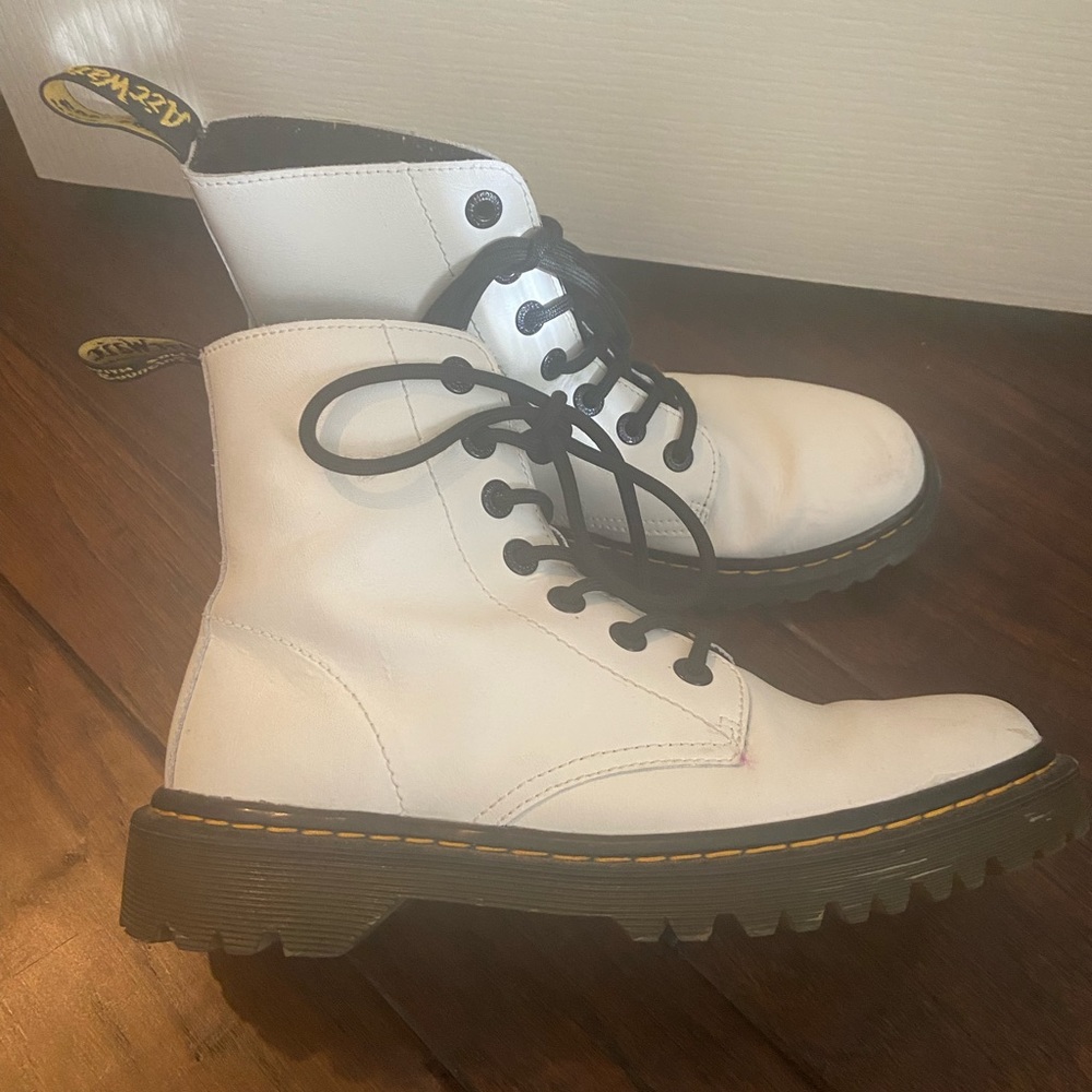 White doc Martin boots